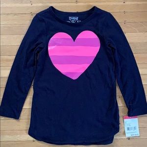 OshKosh Girl Navy Shirt With Heart